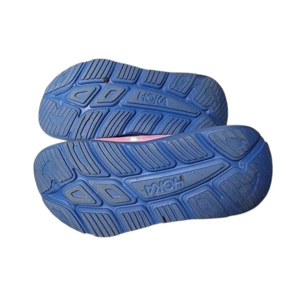 HOKA Ora Recovery Slide 3 Cyclamen/Coastal Sky Size 8 Wide Cushioned Comfort